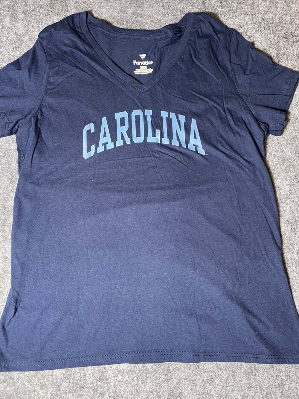 Fanatics Women's Navy Carolina V-Neck T-Shirt